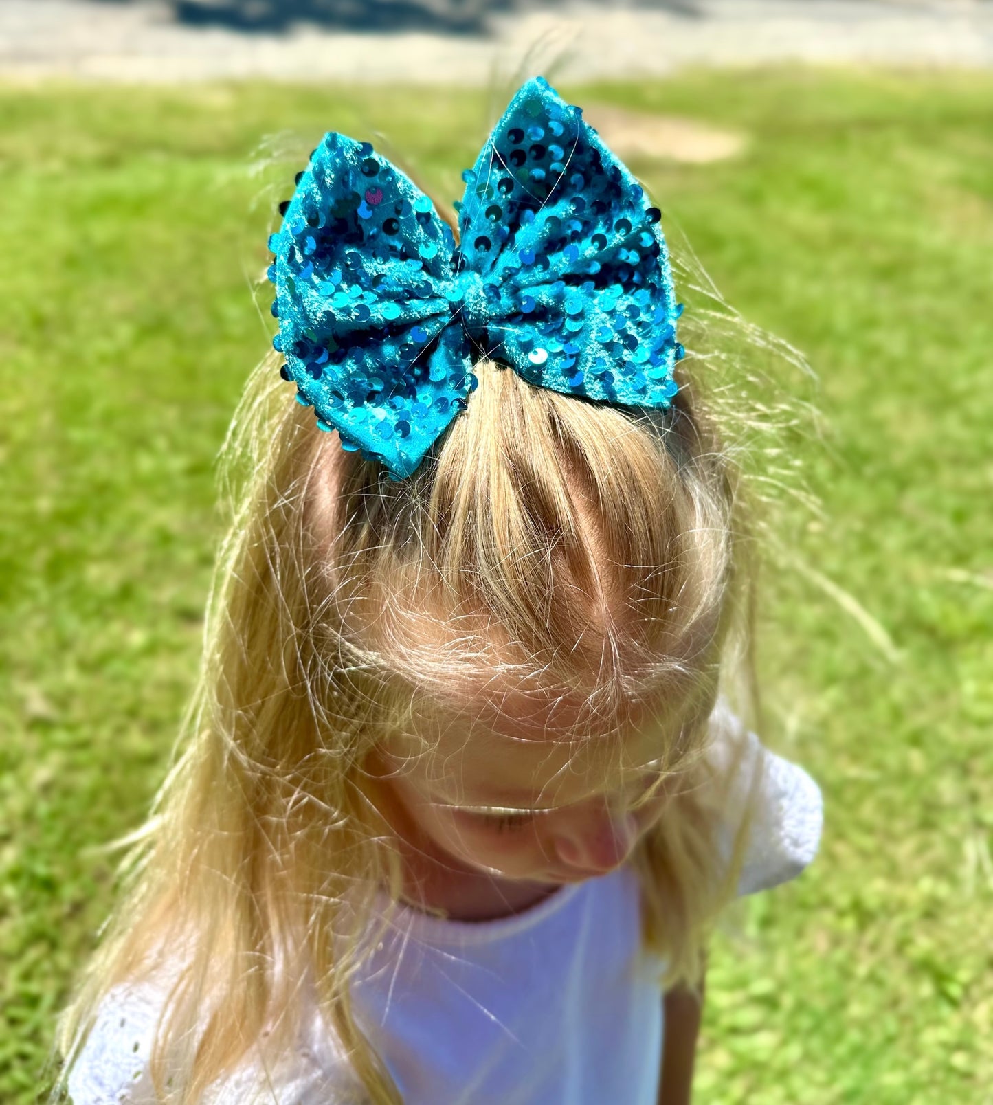 Turquoise Glam Clip/Nylon
