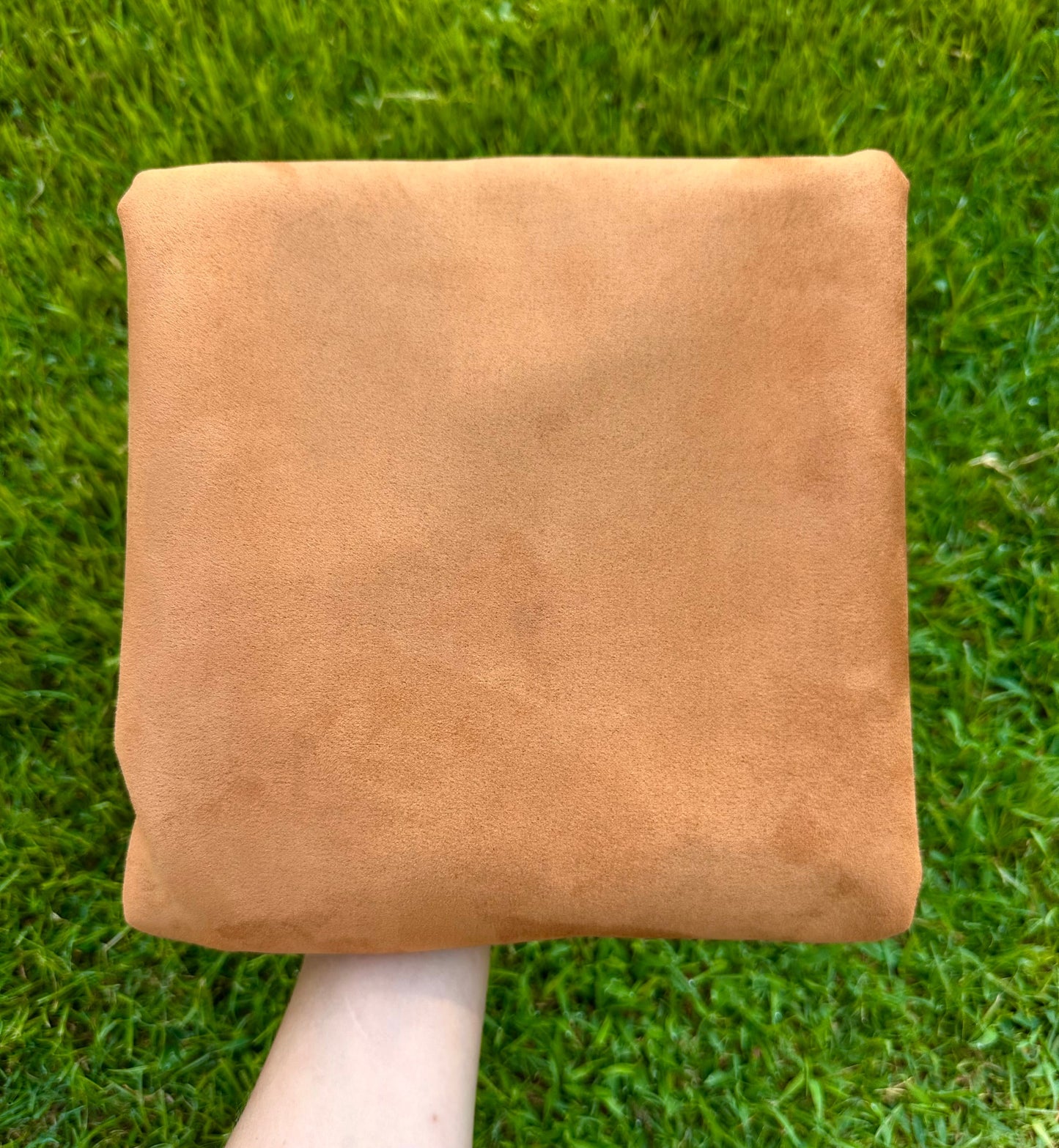 Camel Suede Bows