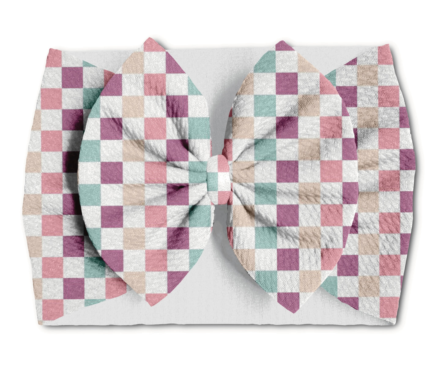 Pastel Checker Bows