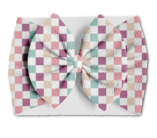 Pastel Checker Bows