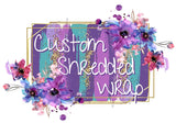 Custom Solid Shredded Headwrap