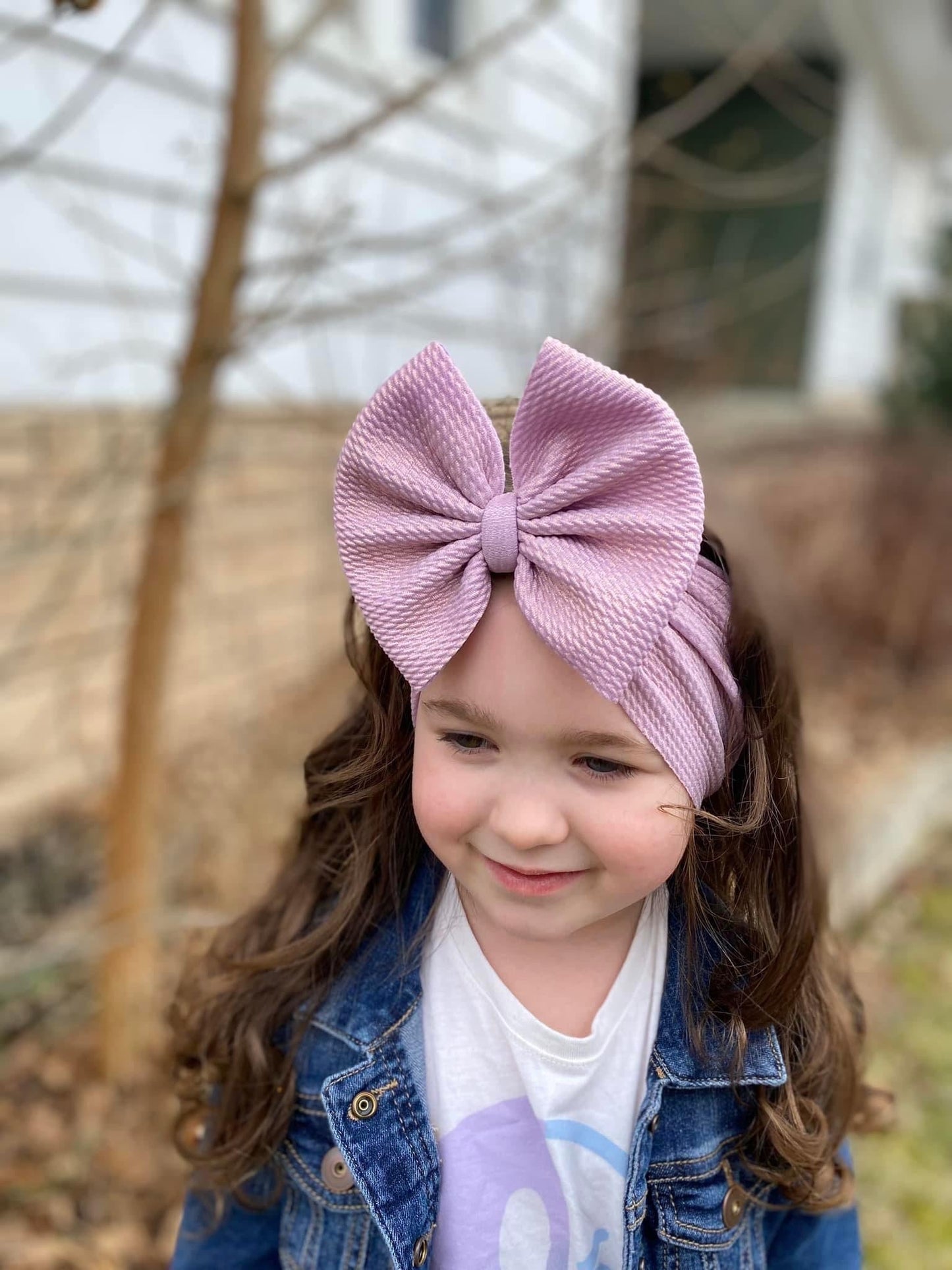 Lavender Shimmer Bows