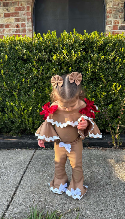 Oat Suede Bows
