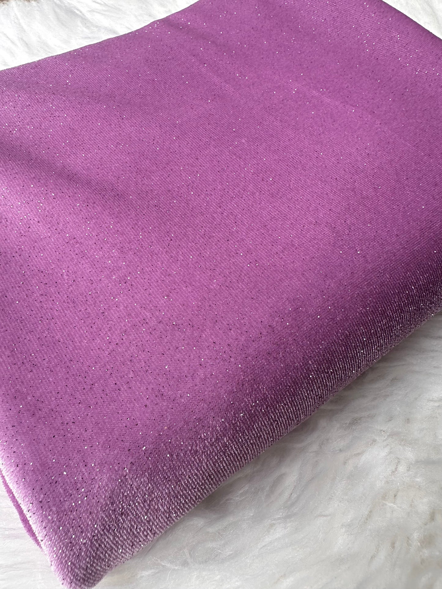 Lavender Glitter Velvet Bows