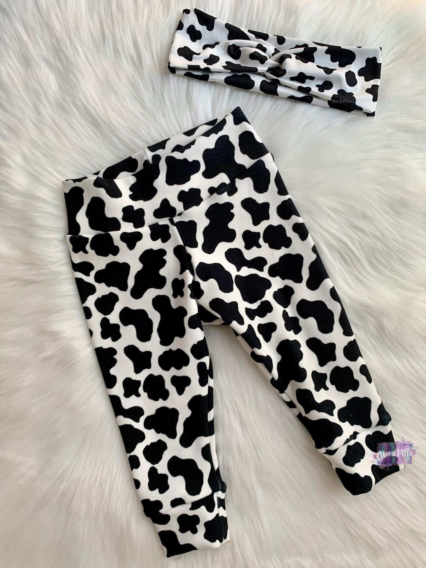B&W Cow Clothing