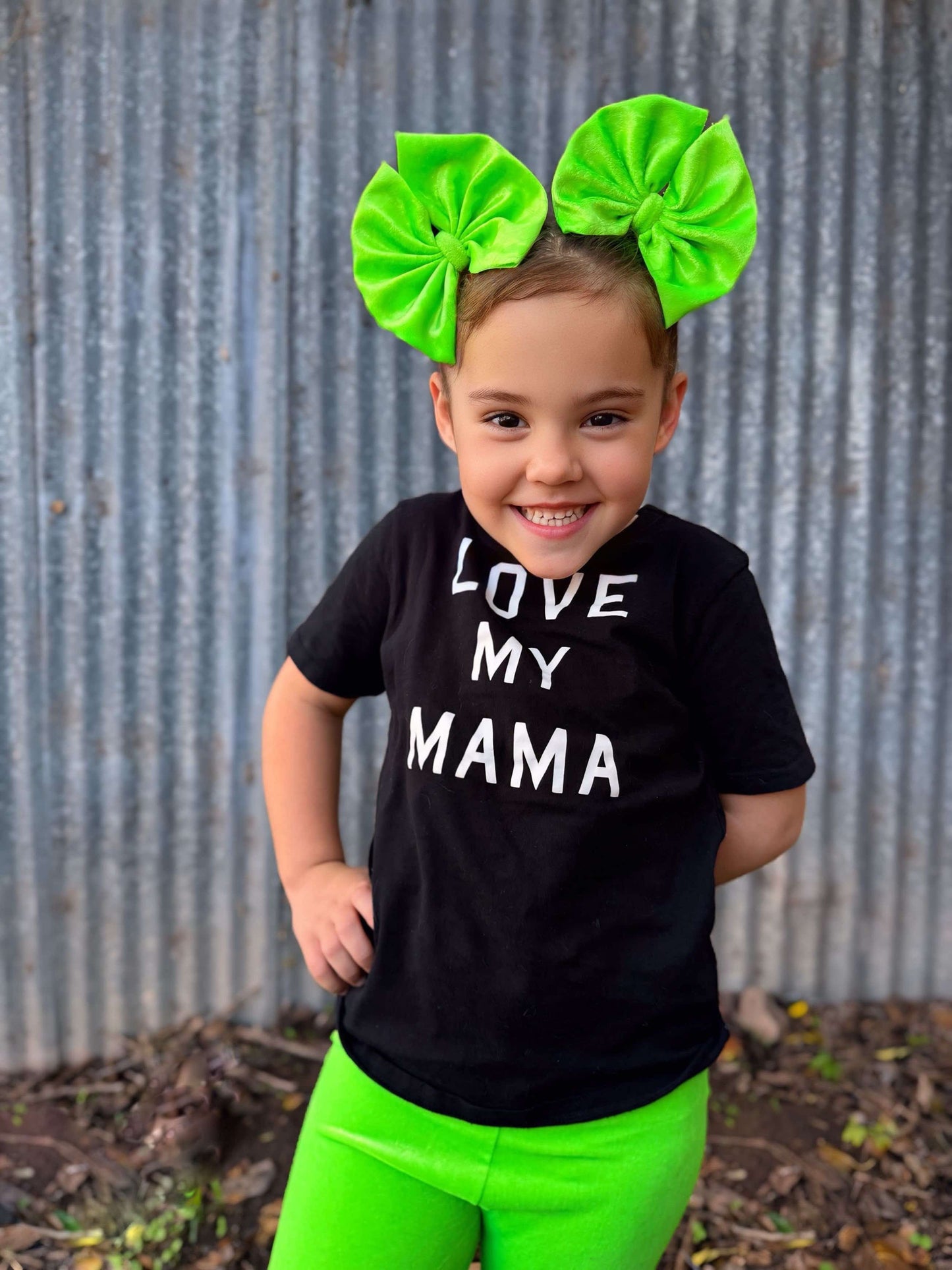 Lime Glimmer Bows