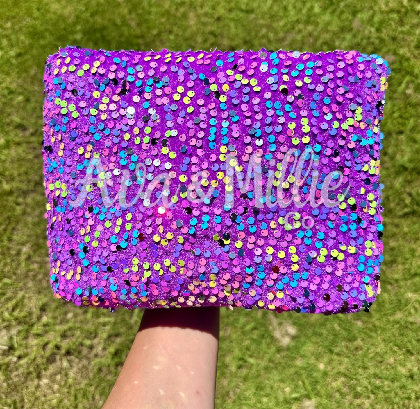 Purple Confetti Glam Headwrap