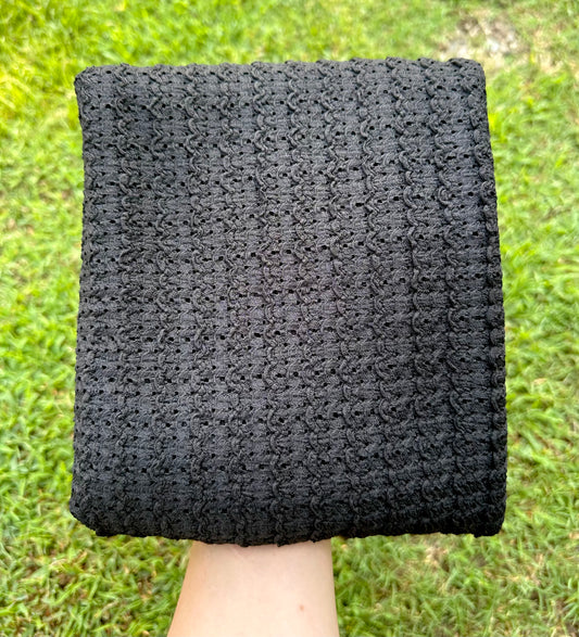 Black Ruffle Clip/Nylon