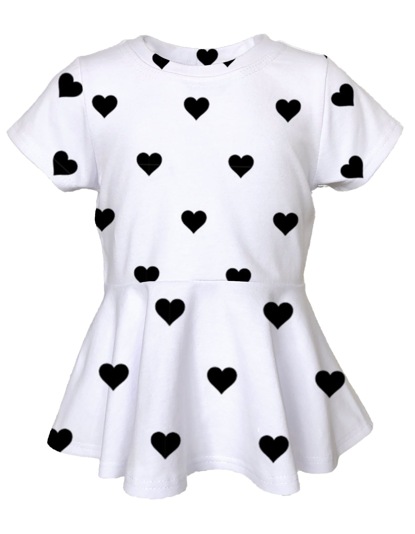 B&W Hearts Clothing