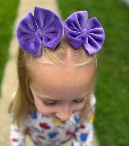Vibrant Violet Velvet Piggies