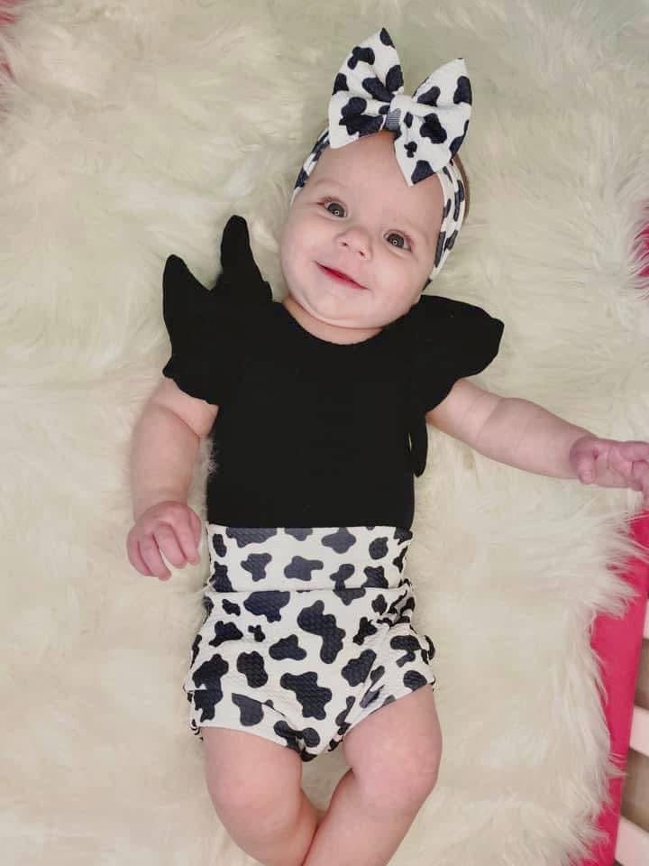 B&W Cow Clothing