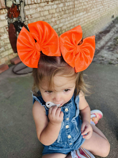Orange Glimmer Bows
