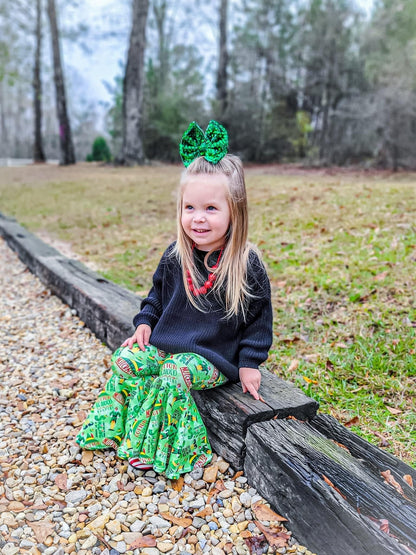 Kelly Green Glam Bows