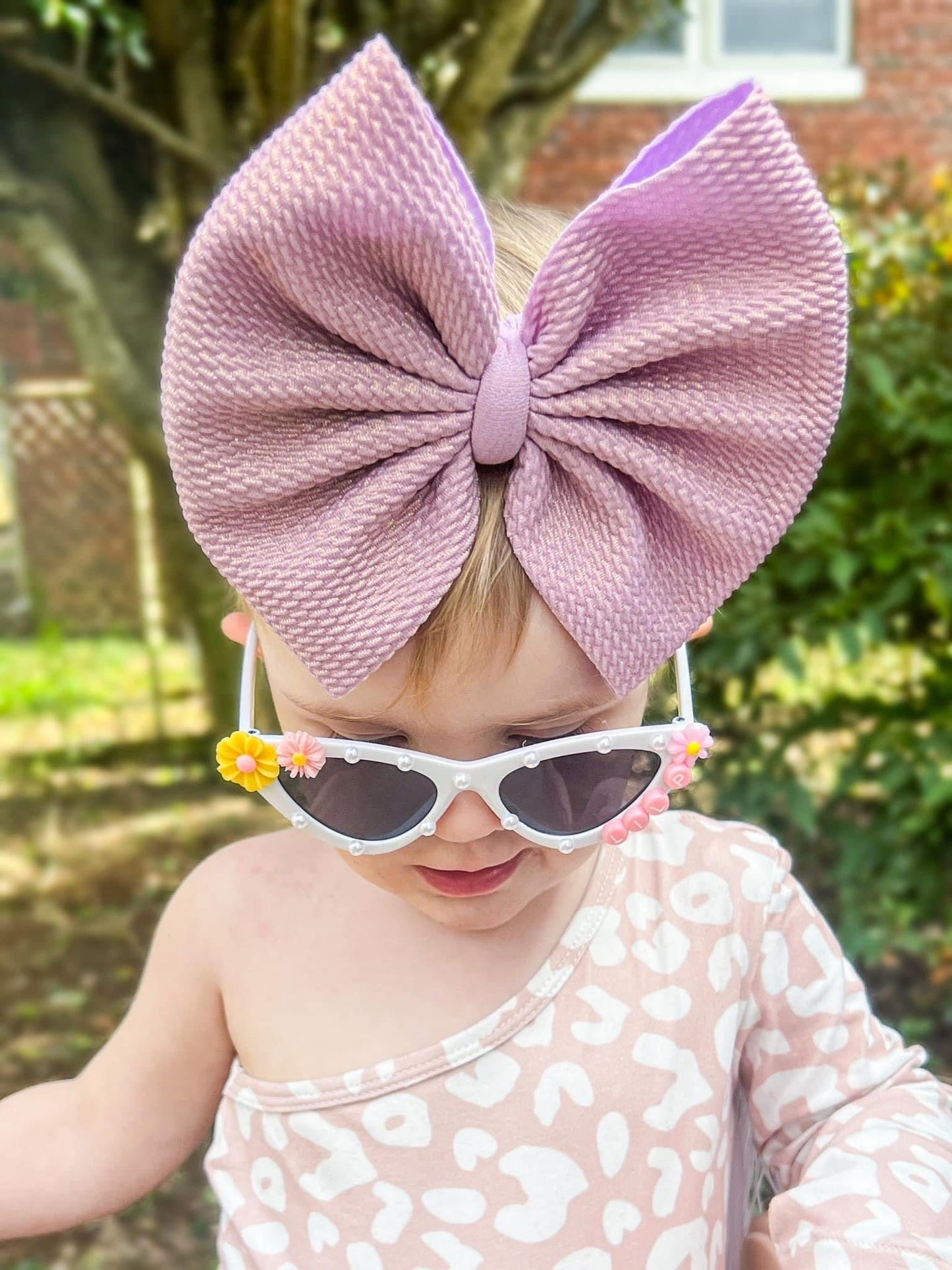 Lavender Shimmer Bows