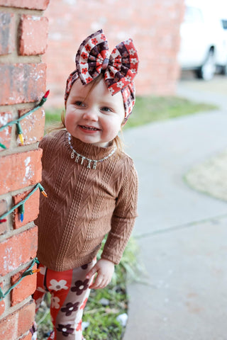 Striped Floral Headwrap