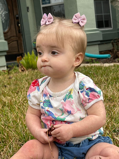 Lavender Shimmer Bows