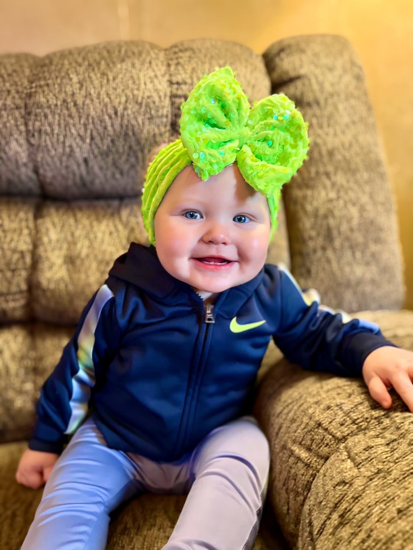 Lime Glam Bows