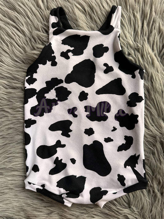 9-12M Moo Shortie Overalls - Ready to Ship