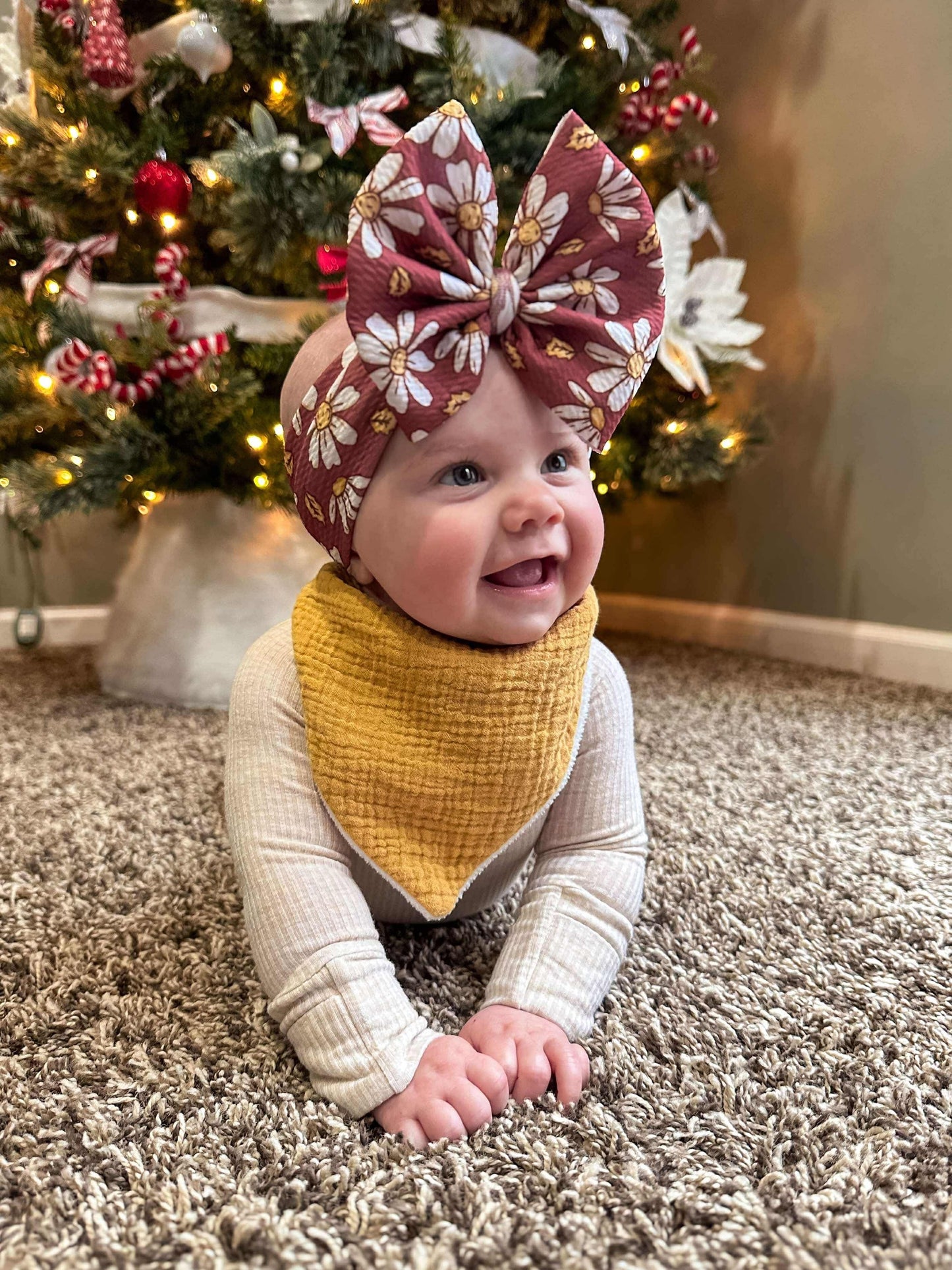 Mauve Floral Bows