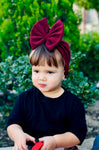 Wine Ribbed Velvet Headwrap