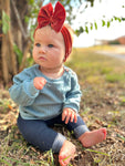 Brick Velvet Headwrap