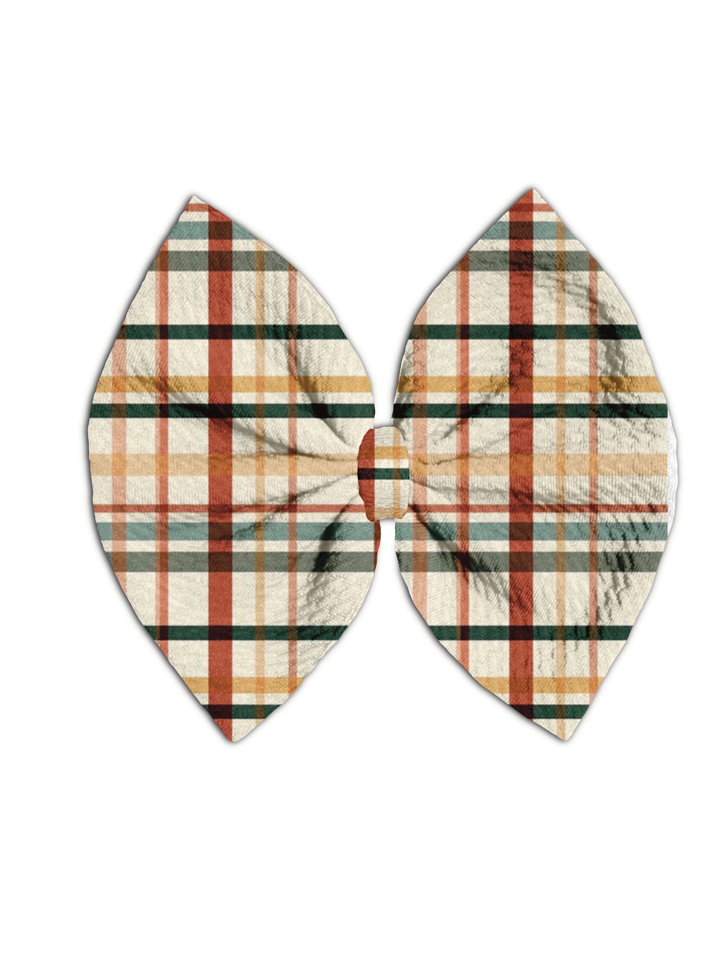 Pumpkin Patch Plaid Clip/Nylon